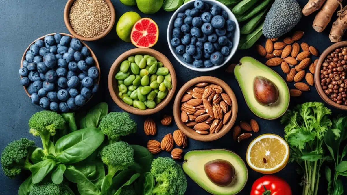 Hälsosamma och energigivande drycker med hjälp av örter och superfoods illustration