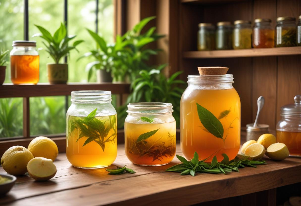 Kombucha – den hälsosamma drycken du måste prova! illustration